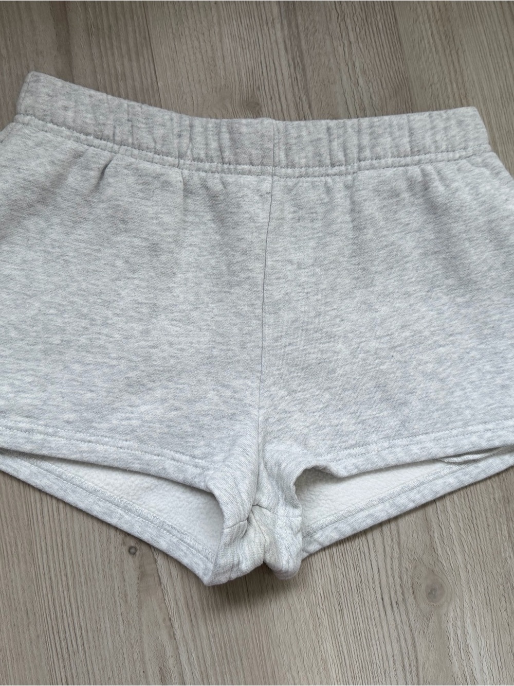 Crop Shop Boutique Heather Light Gray Athletic Shorts